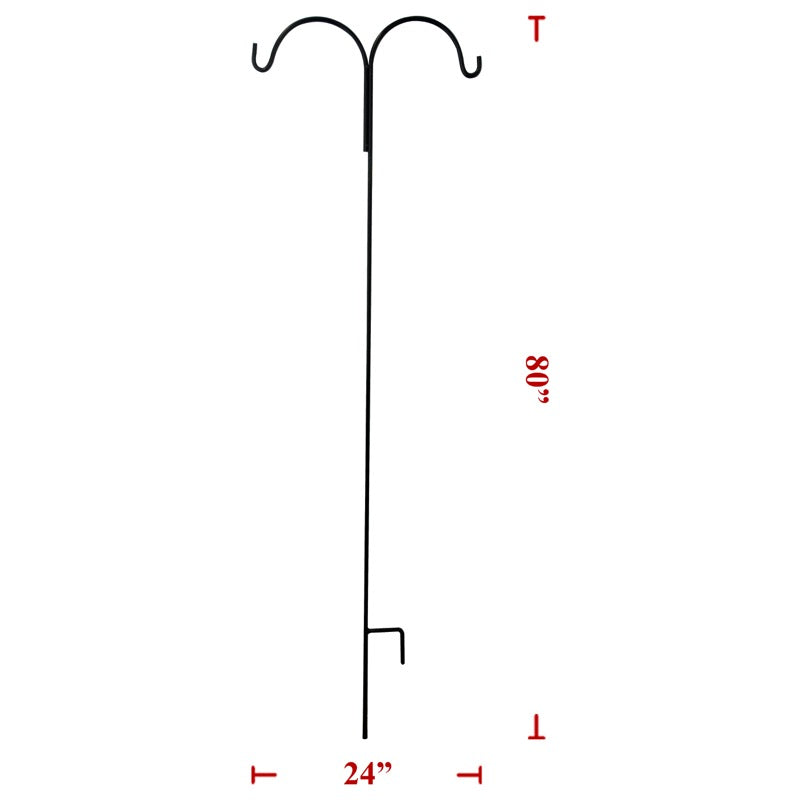 80" Double Shepherd Hook