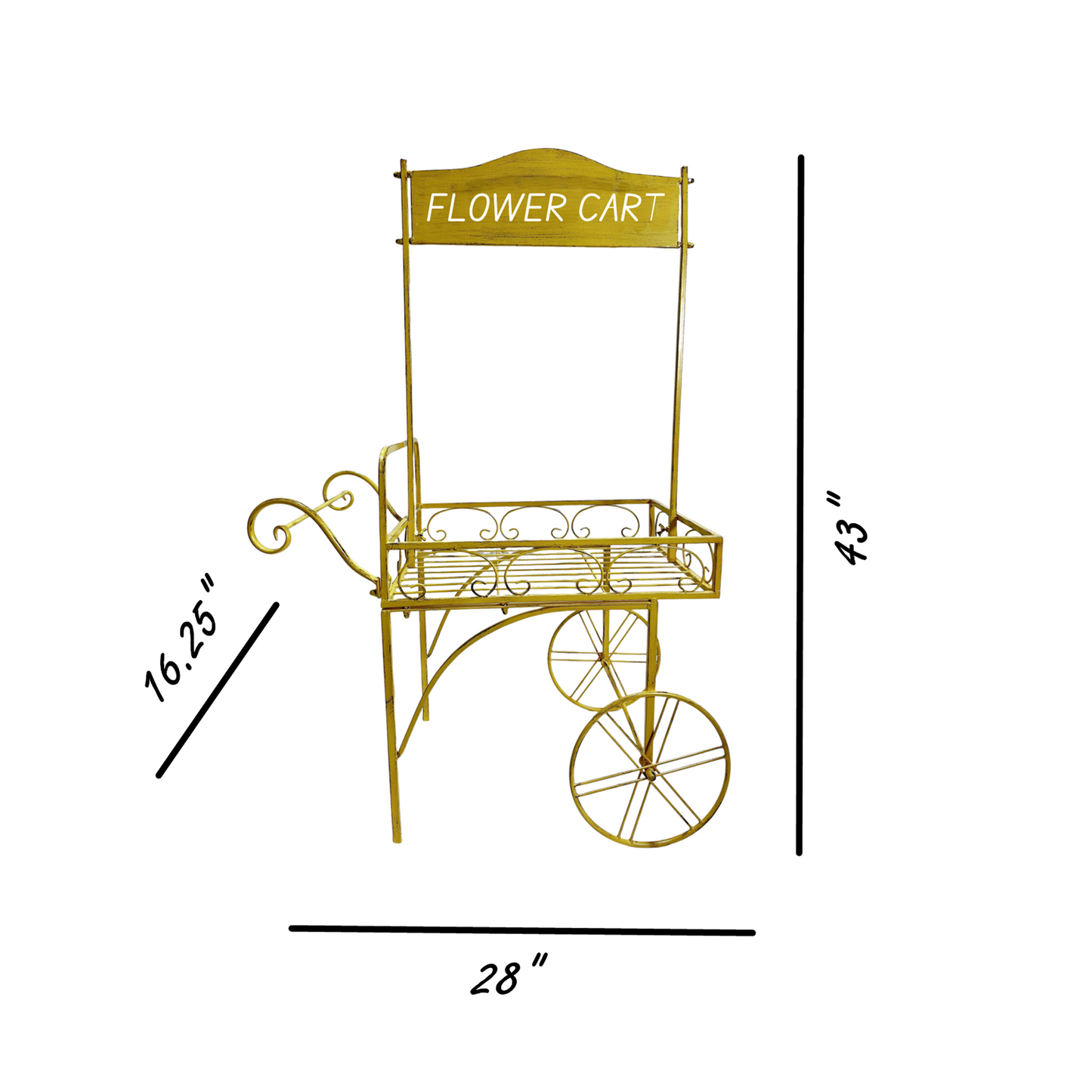 Yellow Flower Cart