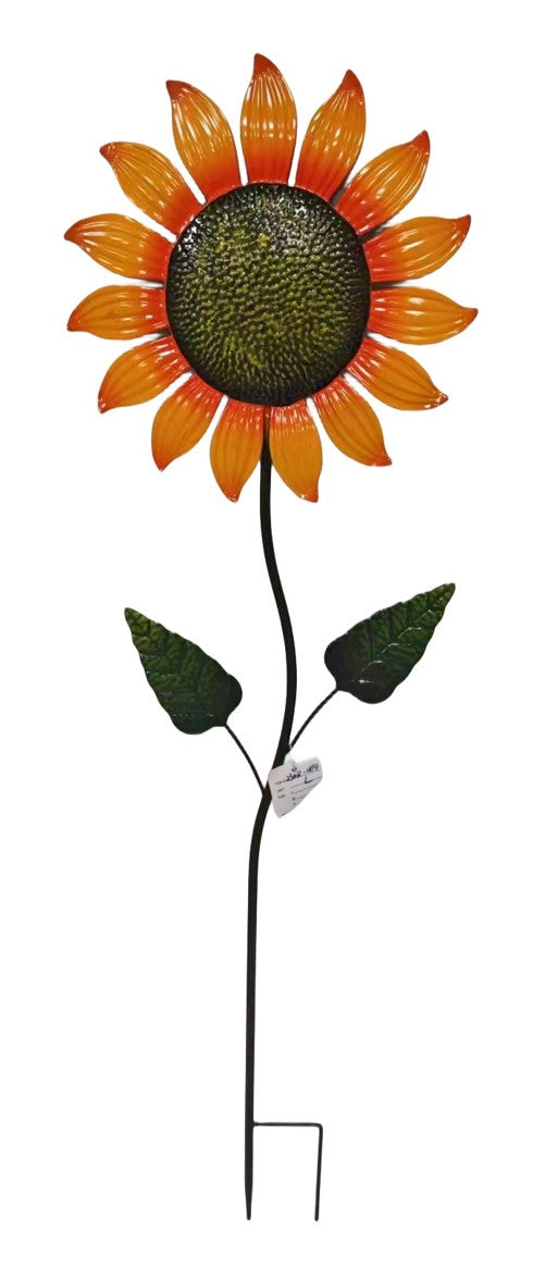Dancing Sunflower Metal Stake