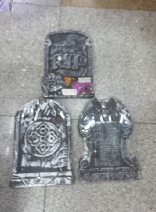 14" Tombstones 3 Assorted