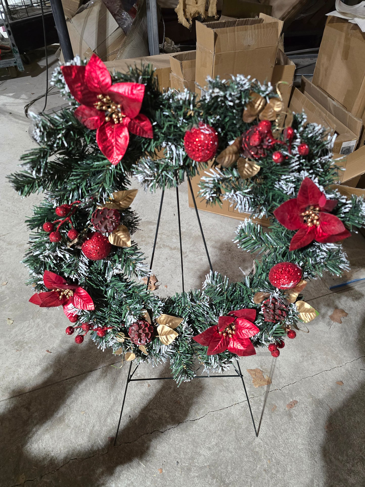 19" Christmas Wreath 4 Asst.