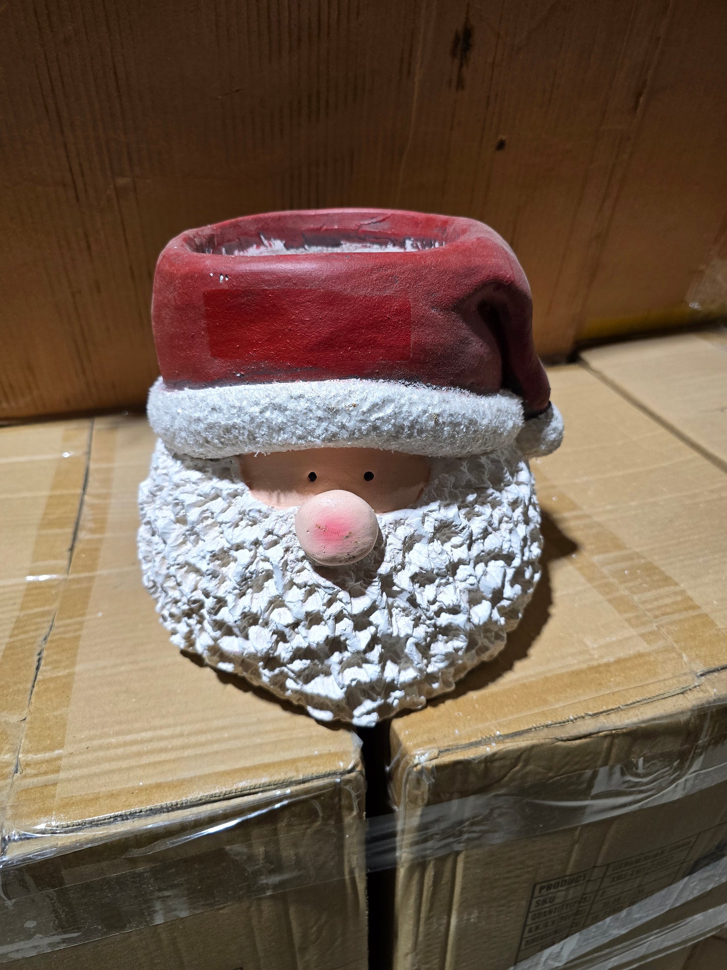 Santa Face Pot