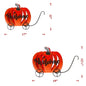 Fall Metal Pumpkin on Wheels set