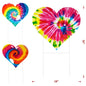 3 Asst Tie Dye Hearts