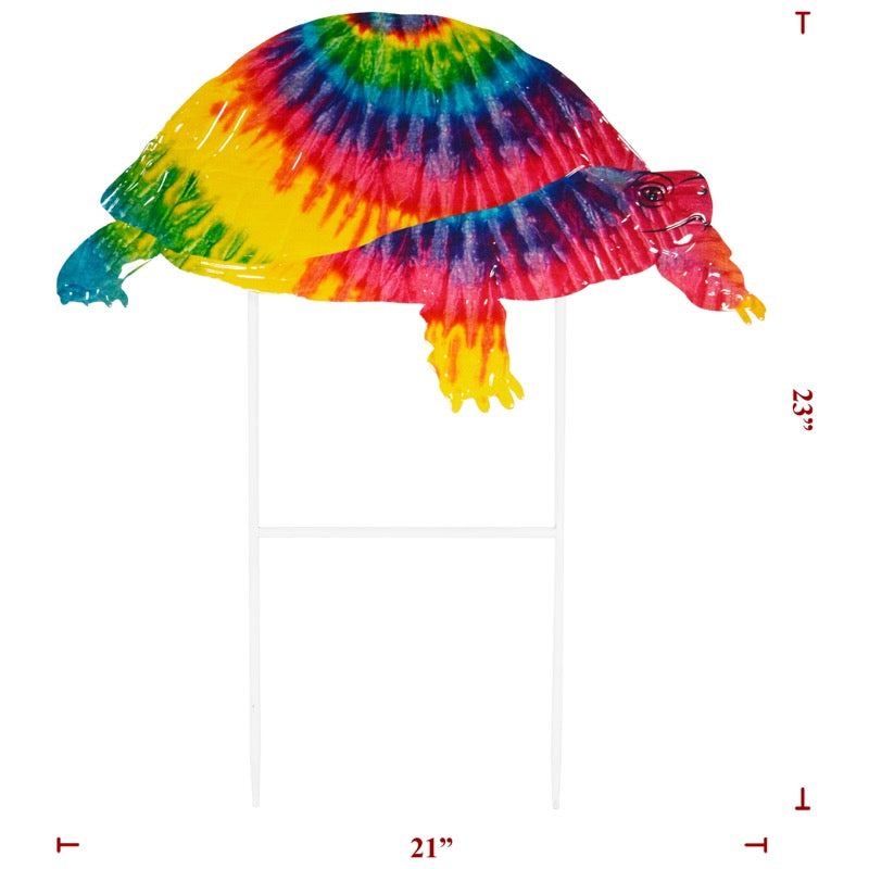 Metal Tie Dye Turtle