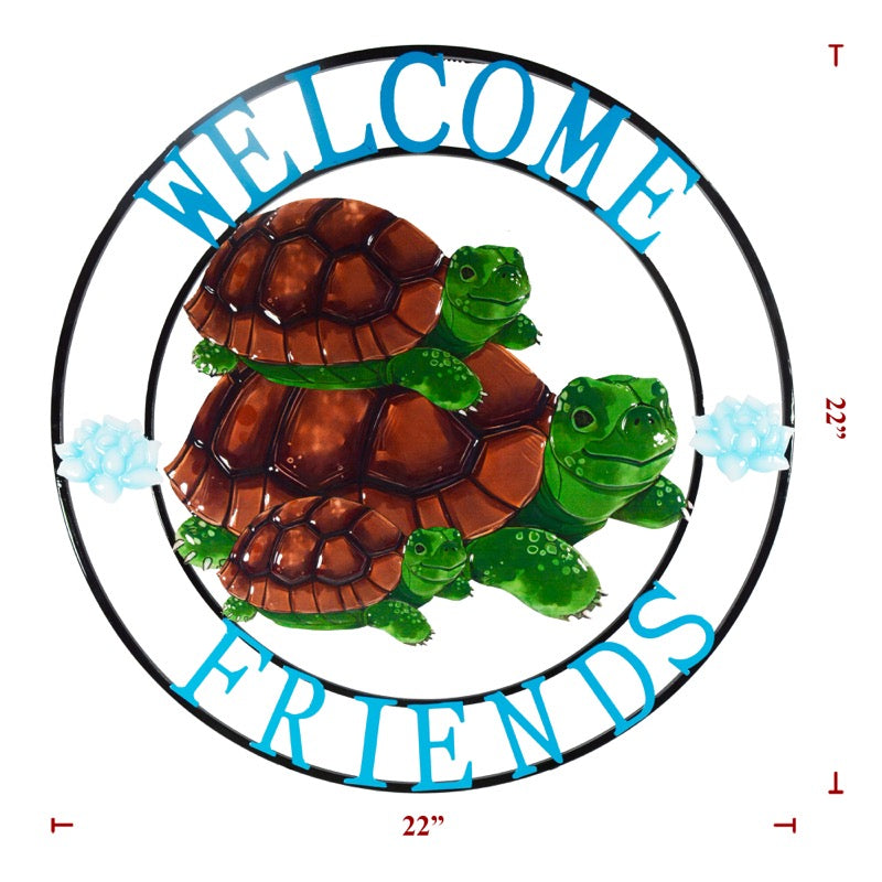 Welcome Turtle Plaque