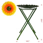 Metal Sunflower Bird Bath