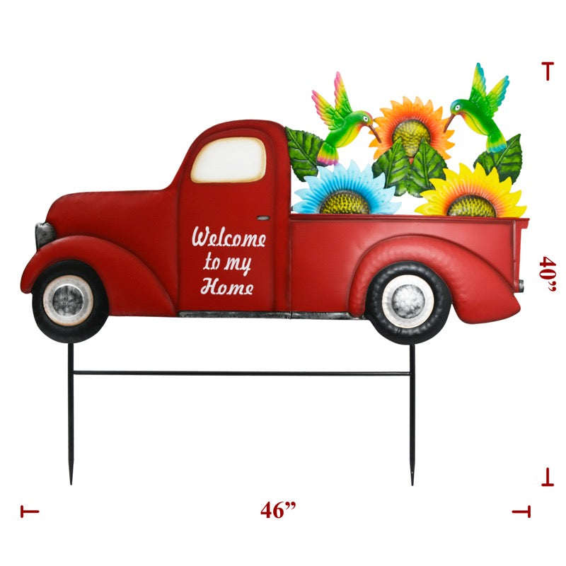 46" Red Metal Truck