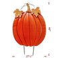 44" Large Orange Metal Pumpkin