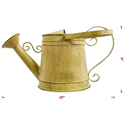 Tan Metal Watering Can