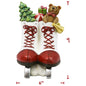 Christmas Poly Skates (8 Pack)