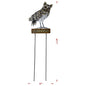 Metal Welcome Owl On 2 Poles