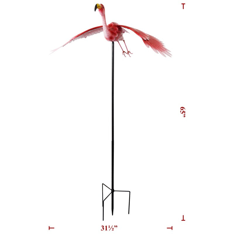 Flying Metal Flamingo