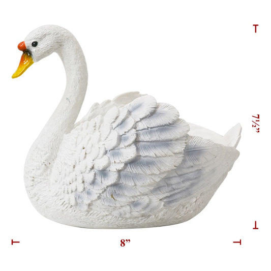 Poly Swan Planter