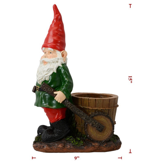 Poly Gnome W/ Planter