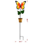 Metal Butterfly Planter On Pole