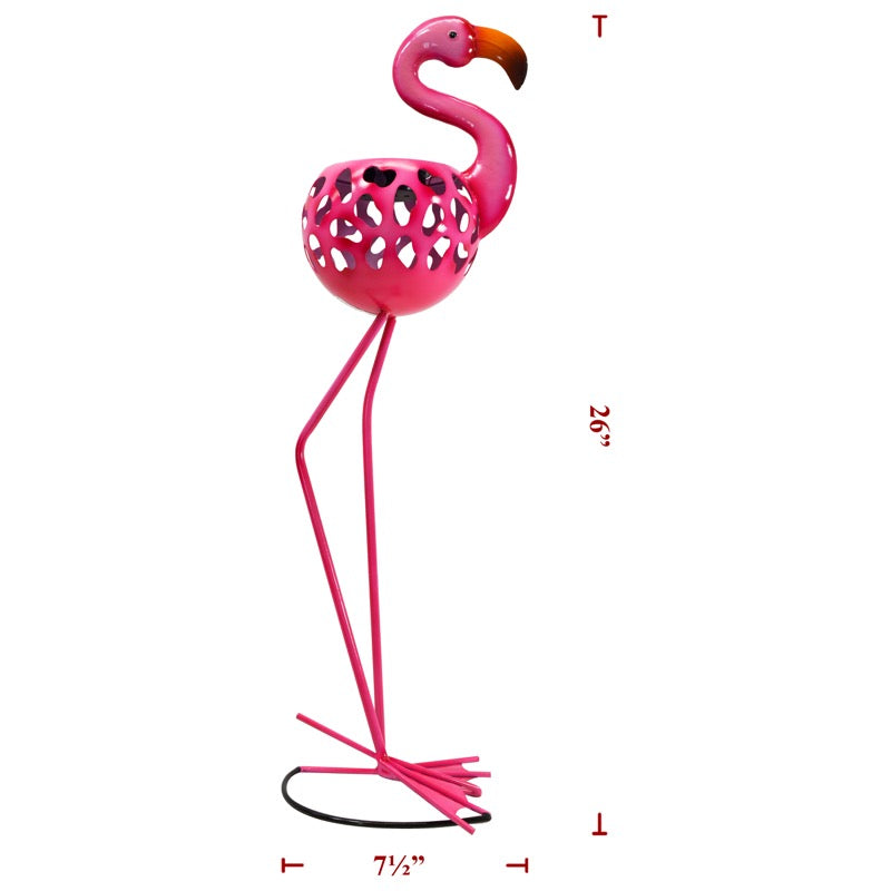 Metal Flamingo Yard Decor