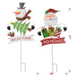 Christmas Metal LIT Snowmen (12 Pack)