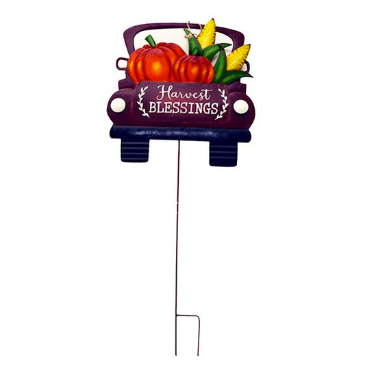 41" Metal "Harvest Blessings" Truck Sign