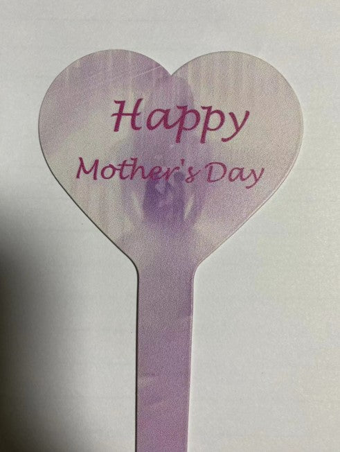 "Happy Mother's Day" Lavender Metal Pick