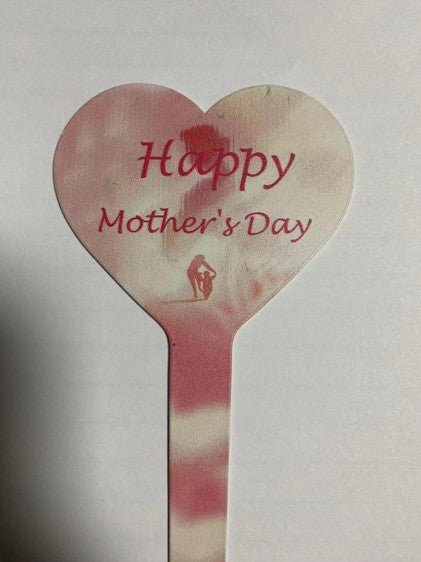 "Happy Mother's Day" Pink Metal Pick