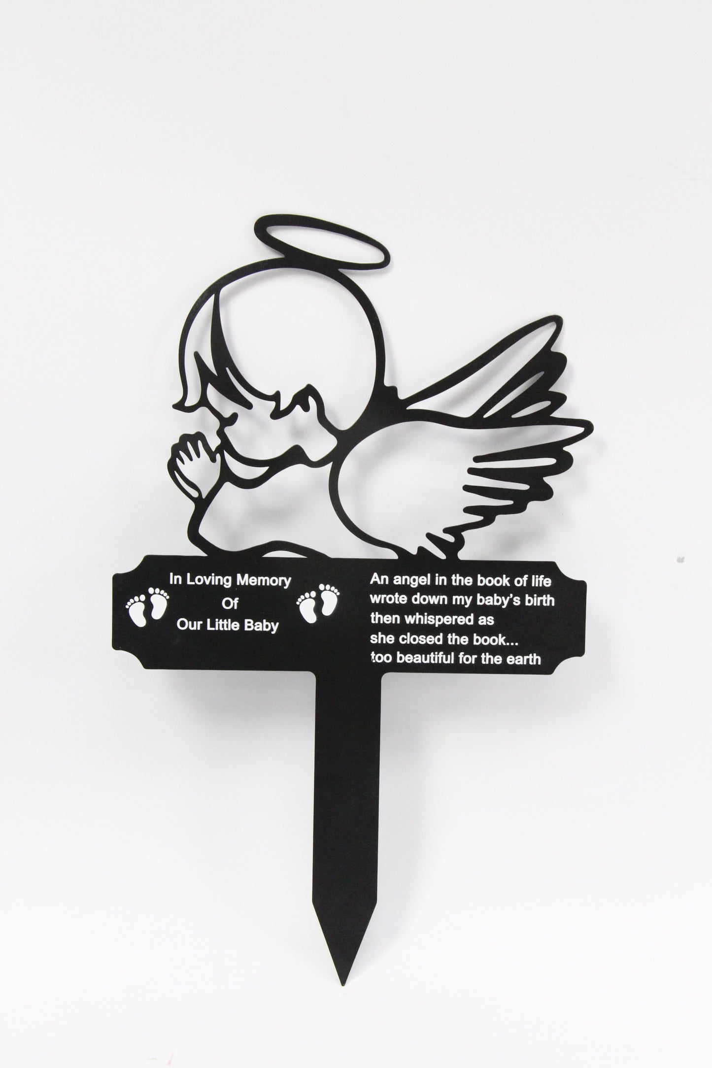 Baby Angel Cemetery Stake