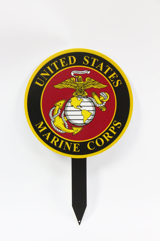 "U.S. MARINE CORPS" Cemetery Stake