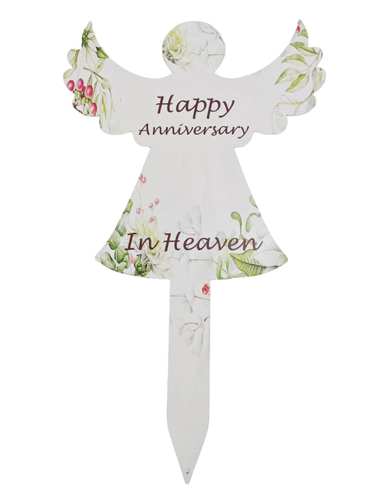 "Happy Anniversary" Cemetery Metal Stake