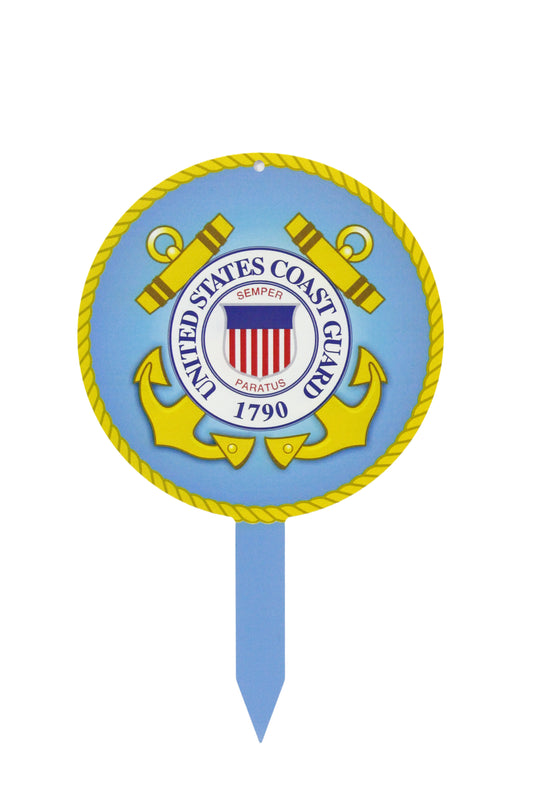 "U.S. Coast Guard" Cemetery Stake