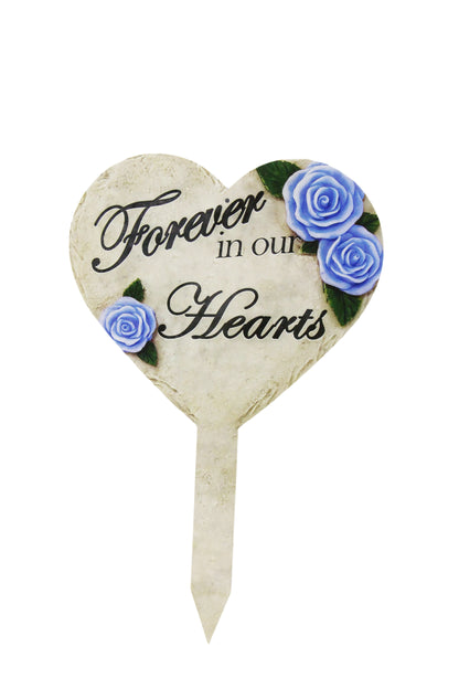 "Forever in Our Hearts" Cemetery Stake