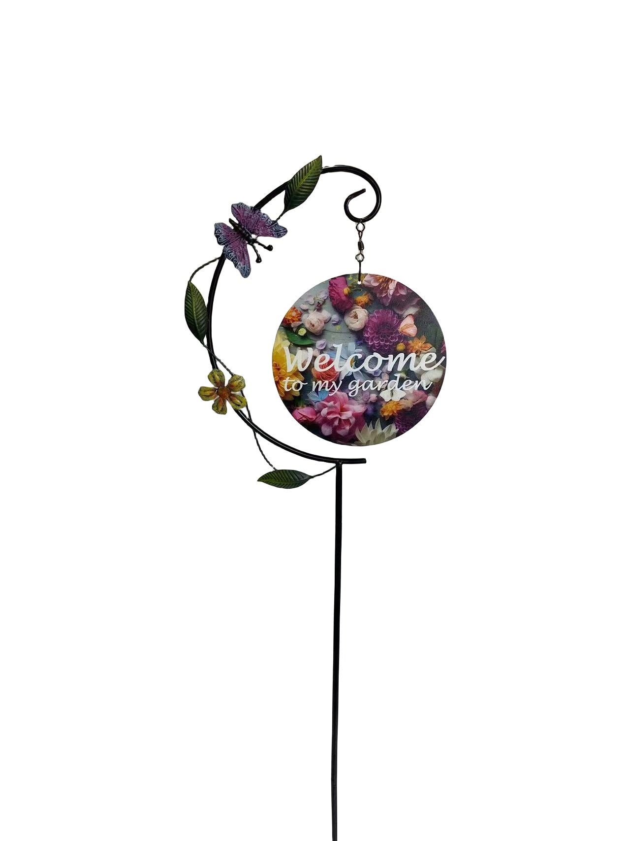 "Welcome to My Garden" Spring Metal Stakes