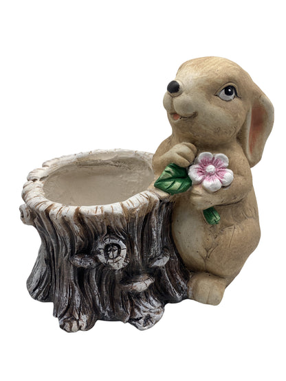 Bunny W/ Tree Planter