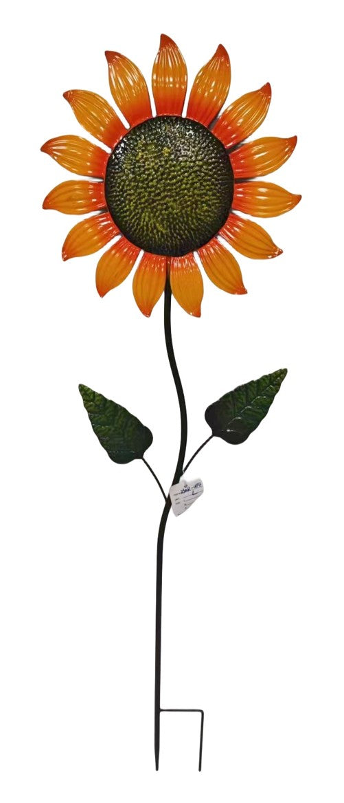 " Dancing Sunflower Metal Stake