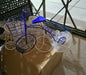 Medium Bicycle Metal Plant Stand (White & Blue)