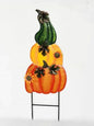 3 Stack Pumpkin & Gourds Metal Stake