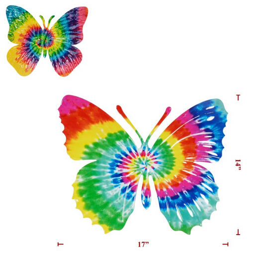 2 Asst Tie Dye Butterfly (N/A)