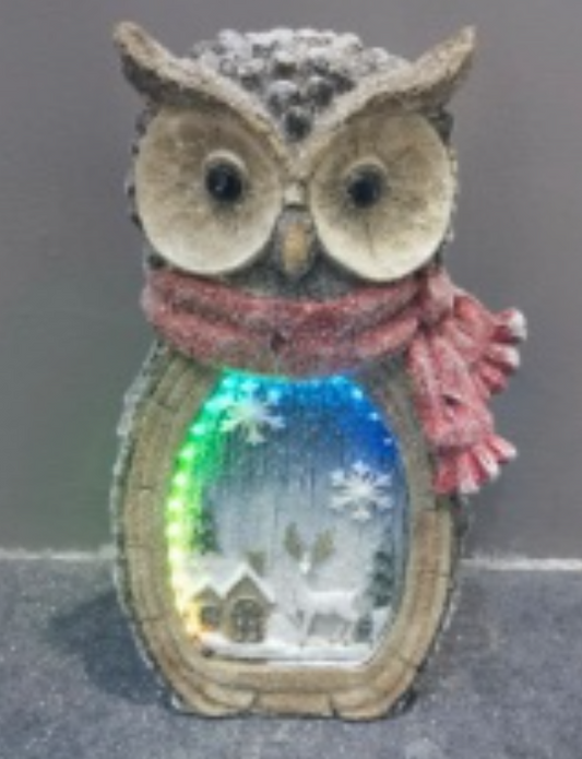 Christmsa Owl LED Light