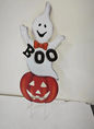 "BOO" Ghost Pumpkin Metal Stake