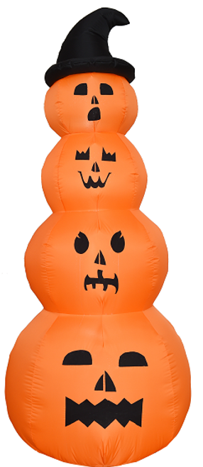 7.5 Foot Pumpkin Stack Halloween Blow Up