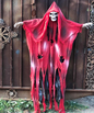 70" Hanging Skeleton Red Decoration