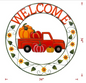 Fall Metal Welcome Truck Wall Decor