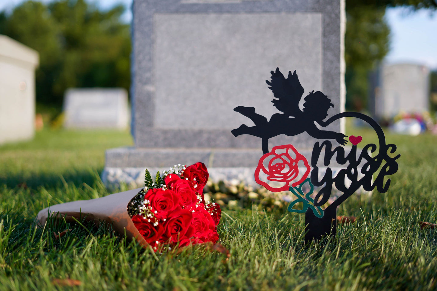 "Miss You" Cemetery Stake